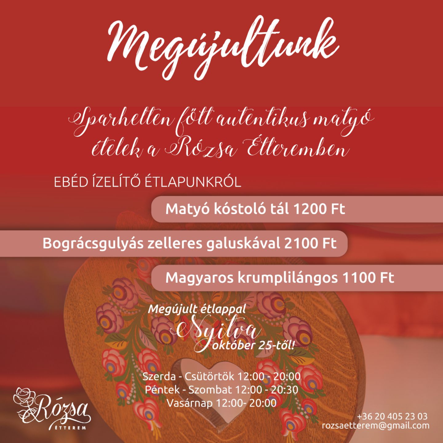 Rózsa Étterem - Megújultunk! - Látványosság képe - Zsóry Liget Hotel